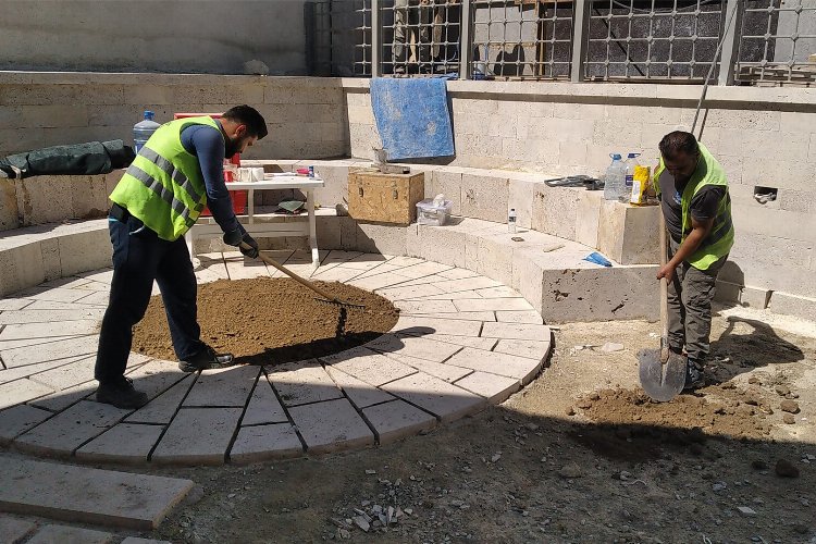 Kütahya’da ‘Darülkurra’da peyzaj çalışması