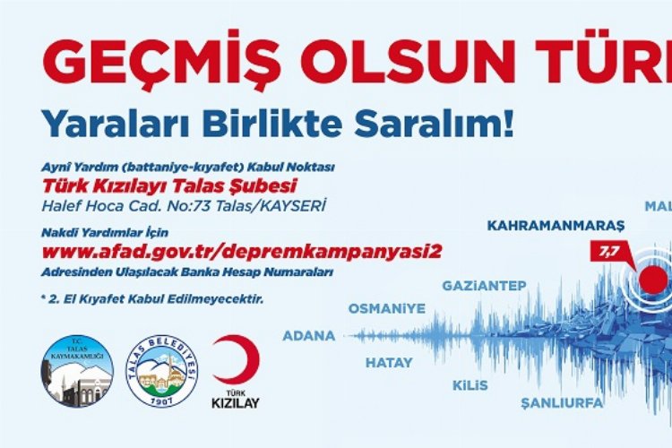 Kayseri Talas ‘yaraları birlikte sarıyor’