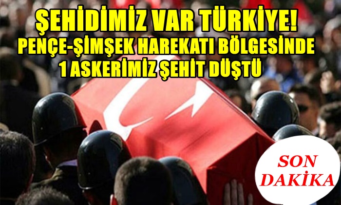 Şehidimiz var Türkiye!