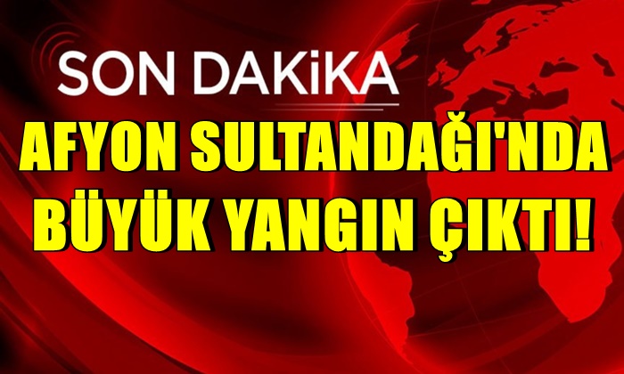 Son Dakika… Afyon Sultandağı’nda büyük yangın çıktı!