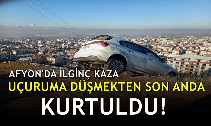 Afyon’da fizik kurallarını sorgulatan trafik kazası