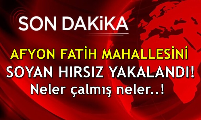 Fatih Mahallesini soyan hırsız yakalandı!