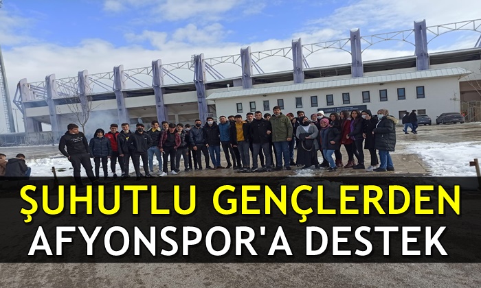 Şuhutlu öğrencilerden Afyonspor’a büyük destek