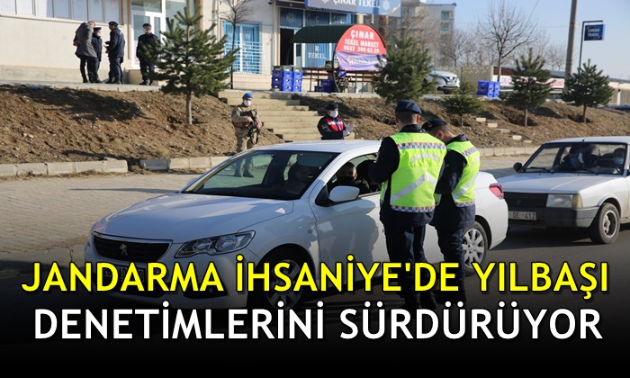Jandarma İhsaniye’de yılbaşı denetimlerini sürdürüyor
