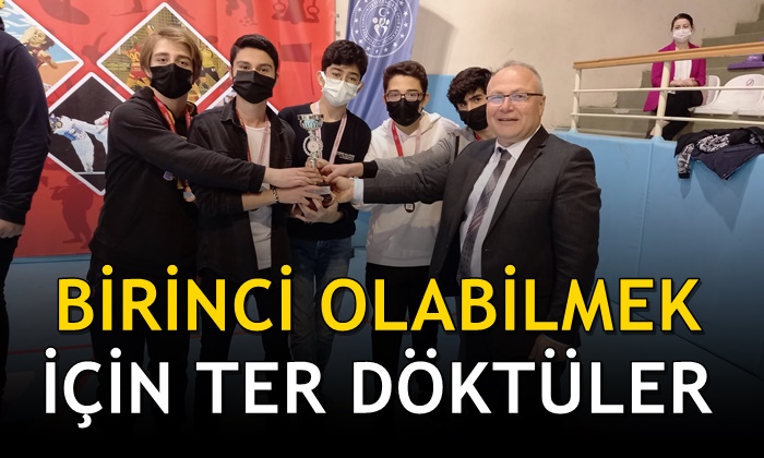 Birinci olabilmek için ter döktüler