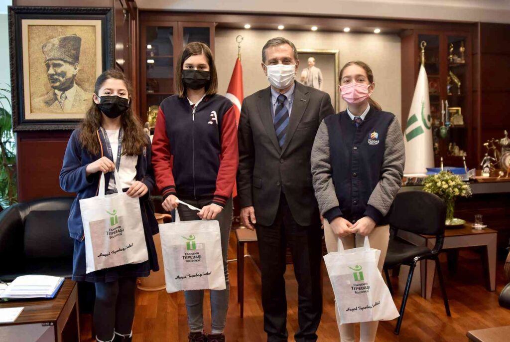 Çocuklar çevre konularını sordu Başkan Ataç yanıtladı