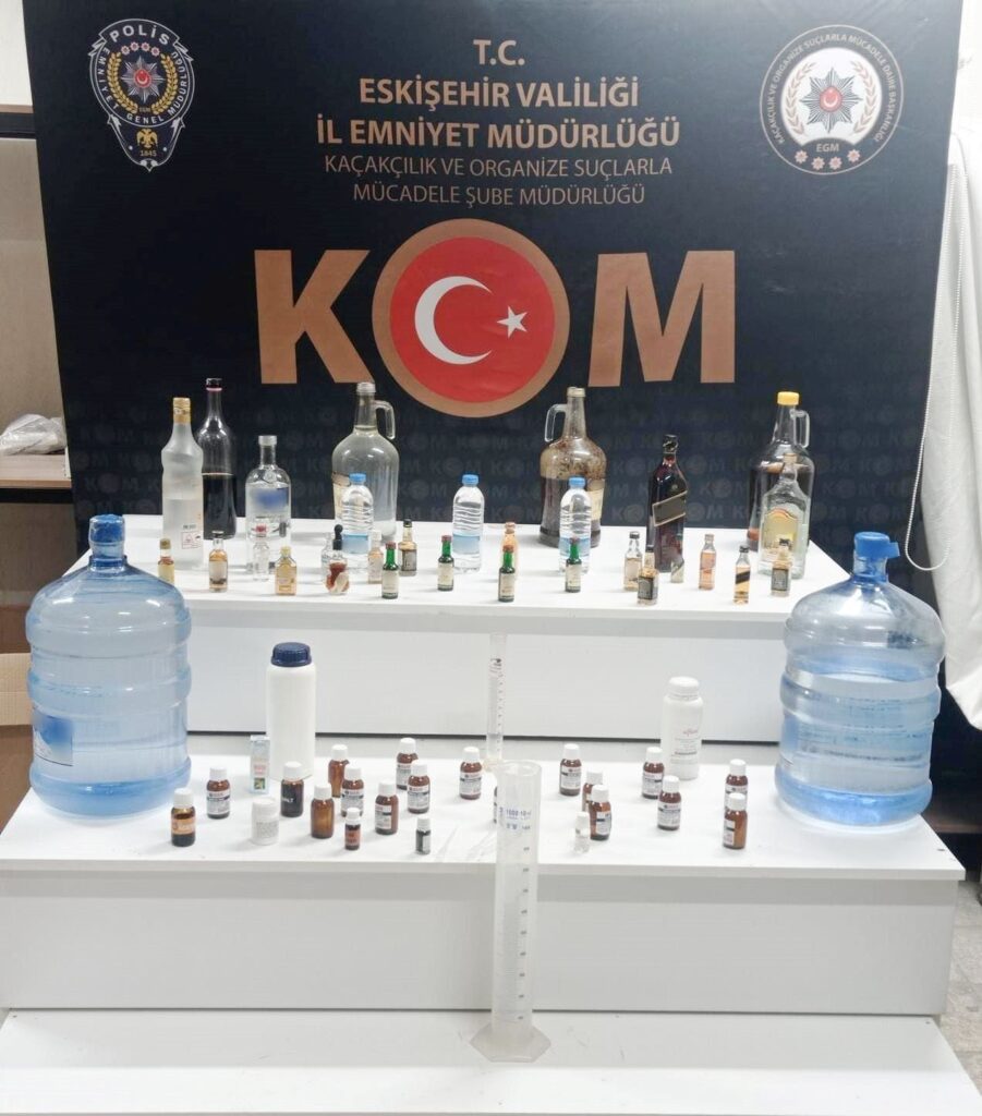 Eskişehir’de kaçak alkol operasyonu