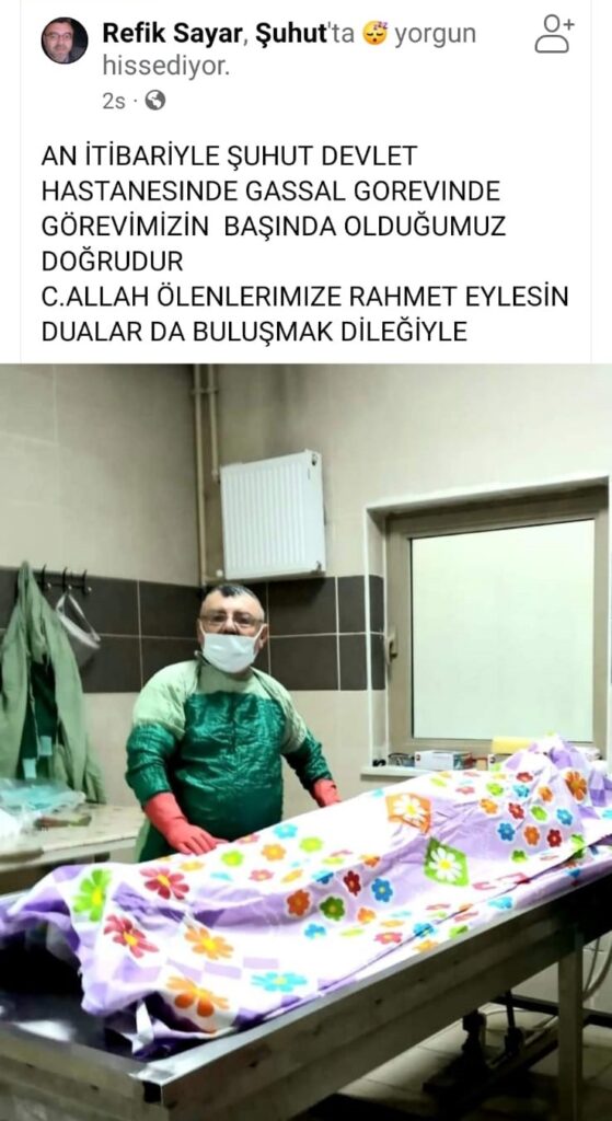 Gassaldan cenazeyle akıl almaz fotoğraf paylaşımı