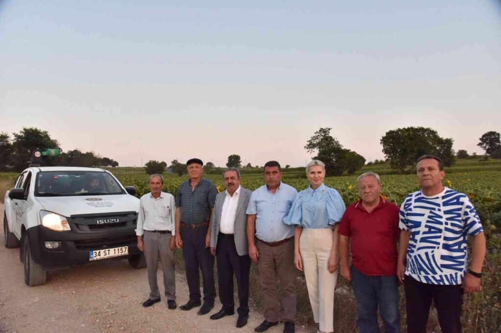 Çayır tırtılıyla mücadeleye belediyeden destek geldi