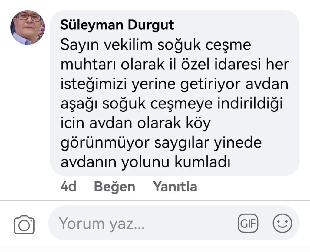 CHP’li Kasap’ın köy yolu eleştirisine muhtar yanıt verdi