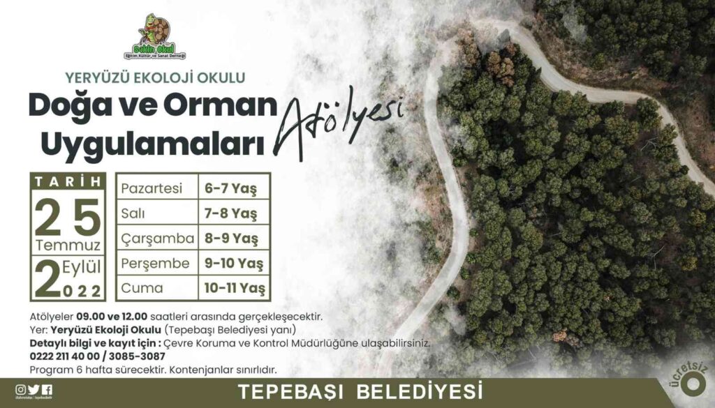 Doğa ve Orman Uygulamaları Atölyesi başlıyor