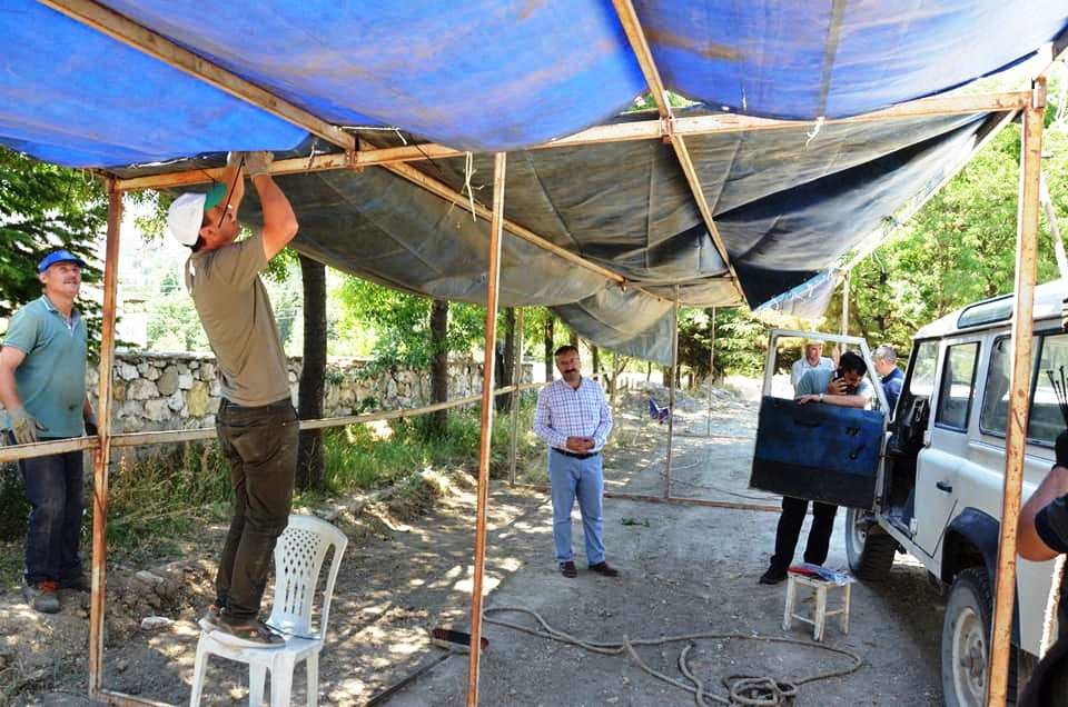 Emet’e kurban satış alanı kuruldu