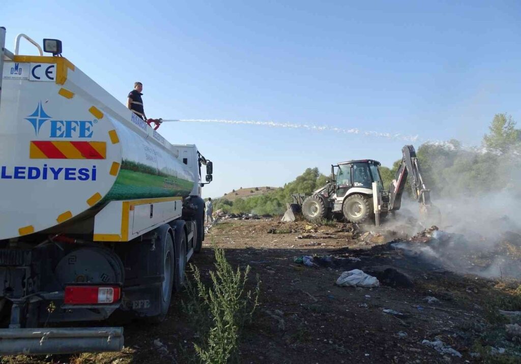 Hi̇sarcıkta Arazi̇ Yangını