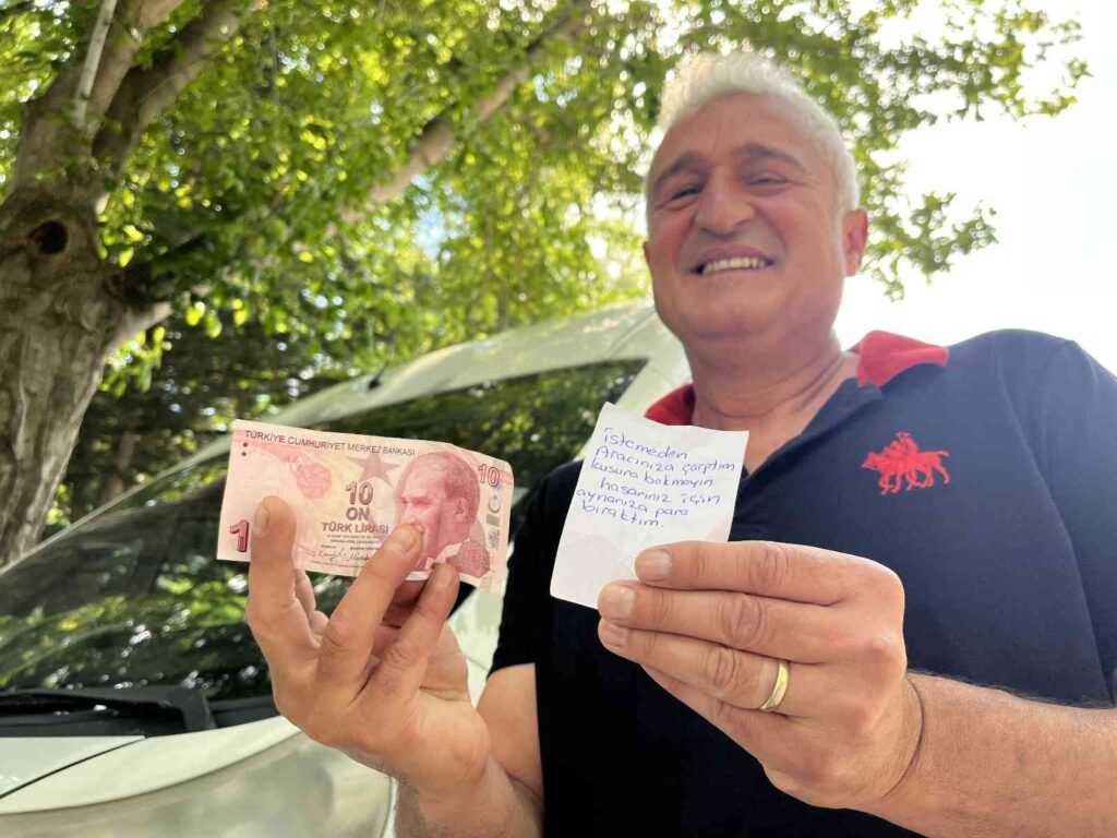 (ÖZEL) 2 bin 300 liralık masrafına karşı 10 TL bırakılan sürücü şaşkınlığını anlattı