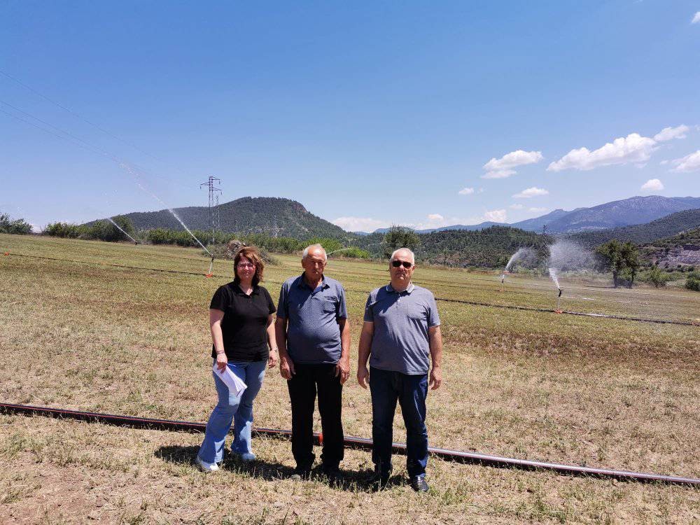 Tavşanlı’da yağmurlama sulama projesi hak ediş kontrolü