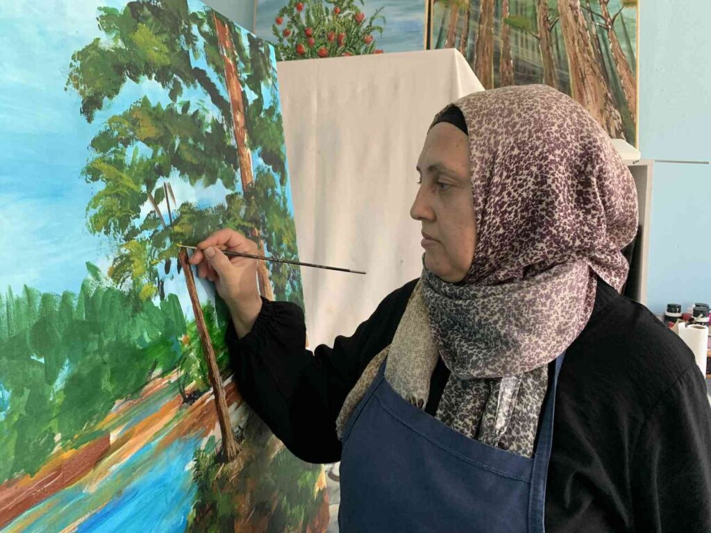 Anadolunun Si̇mge Yi̇yeceği̇ Başağı Tuvale Dokudu