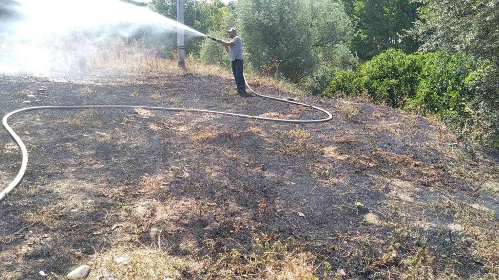 Çöplük Alanda Çıkan Yangına Anında Müdahale Edi̇ldi̇