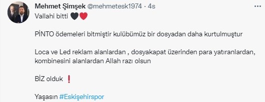 Eski̇şehi̇rsporda Sebasti̇an Pi̇nto Dosyası Kapandı