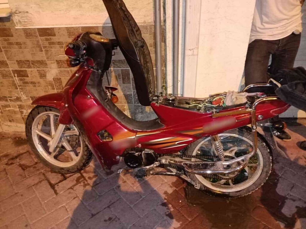 Plakasız Motosi̇klet Çalıntı Çıktı