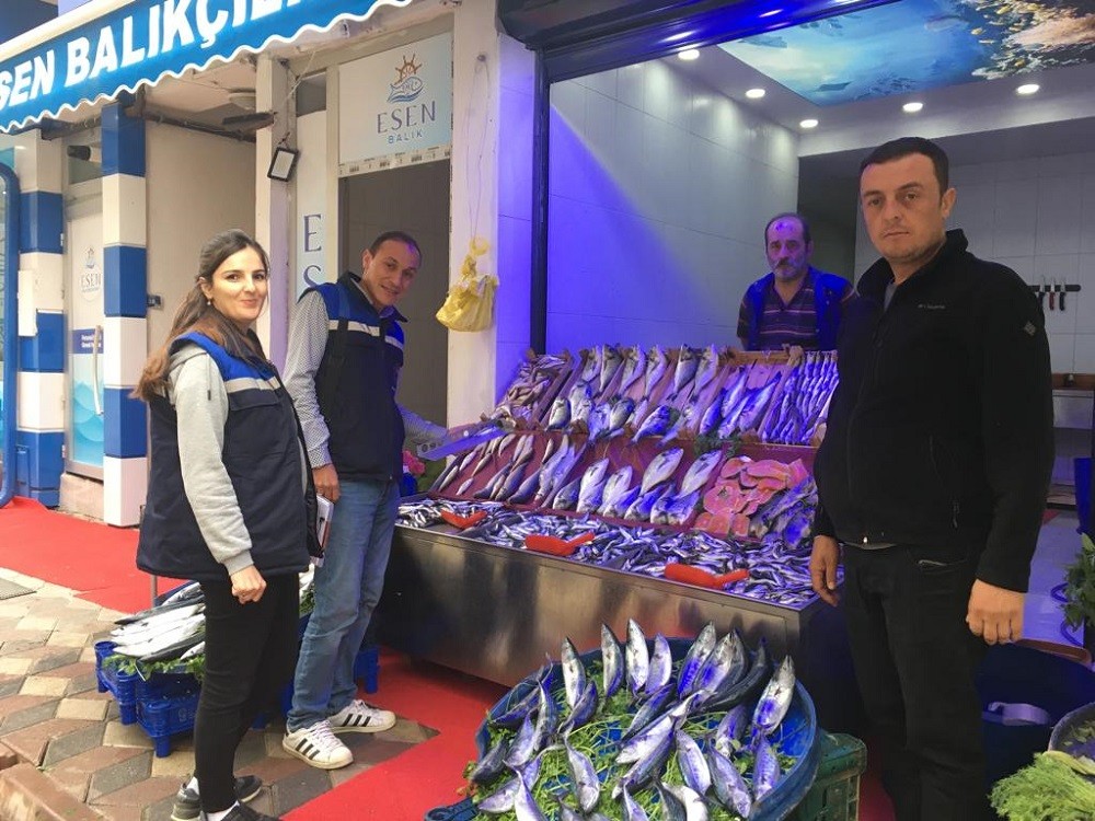Bi̇leci̇kte Perakende Balık Satışı Yapan İş Yerleri̇ Denetlendi̇