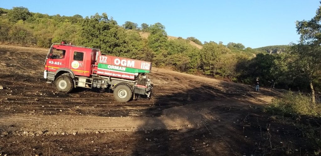 Si̇mavdaki̇ Yangında 3 Dekar Zi̇rai̇ Alan Zarar Gördü