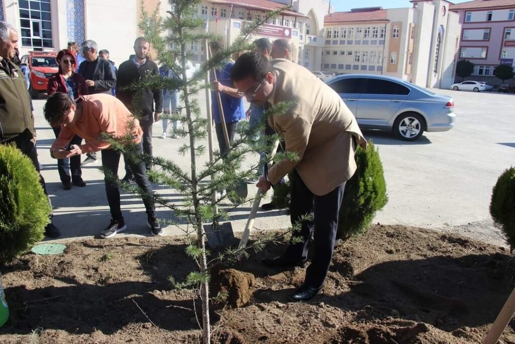 Kaymakam Öğrenci̇lerle Bi̇rli̇kte Ağaç Di̇kti̇