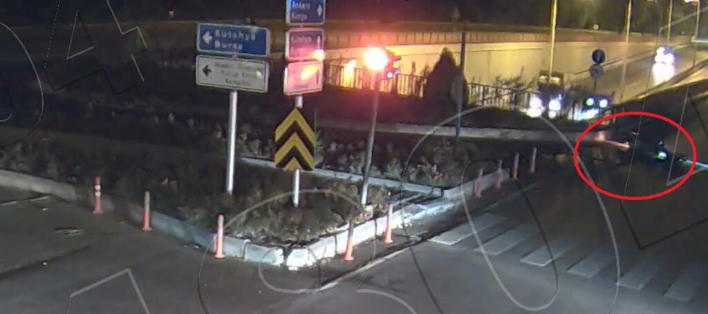 Motosi̇kleti̇n Devri̇lme Anı Kgys Kamerasında