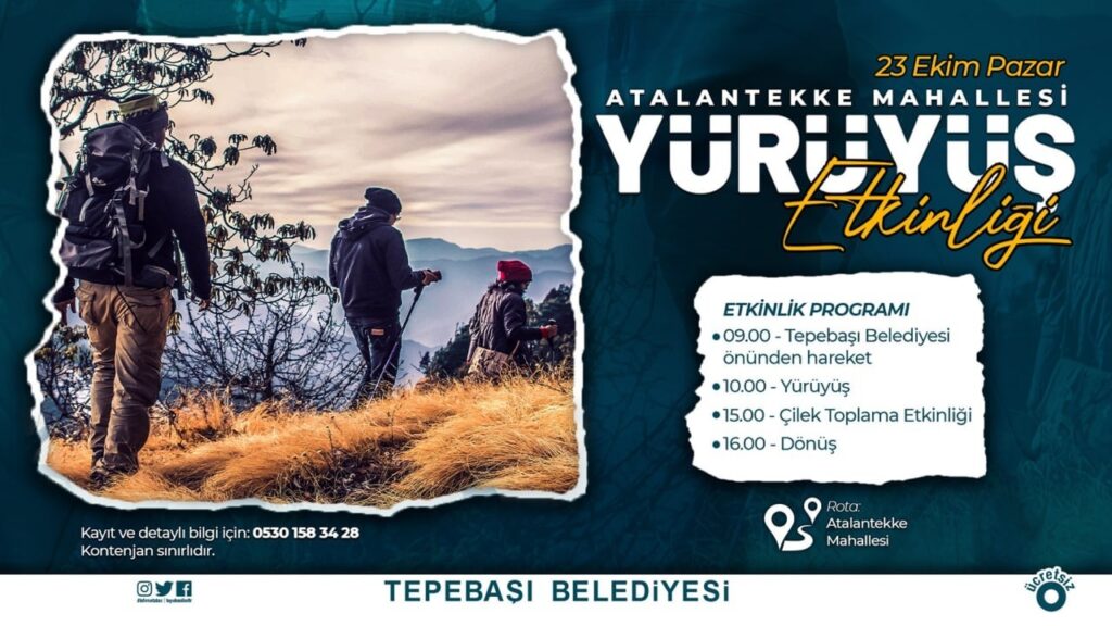 Tepebaşı Beledi̇yesi̇nden Doğa Yürüyüşü