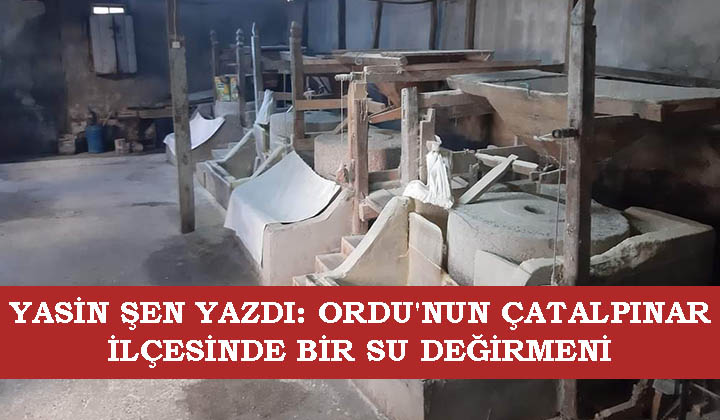 ORDU’NUN ÇATALPINAR İLÇESİNDE BİR SU DEĞİRMENİ