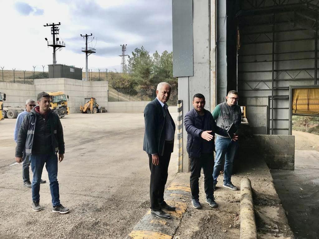 Başkan Yaman Katı Atık Ve Bertaraf Tesi̇si̇nde İncelemelerde Bulundu