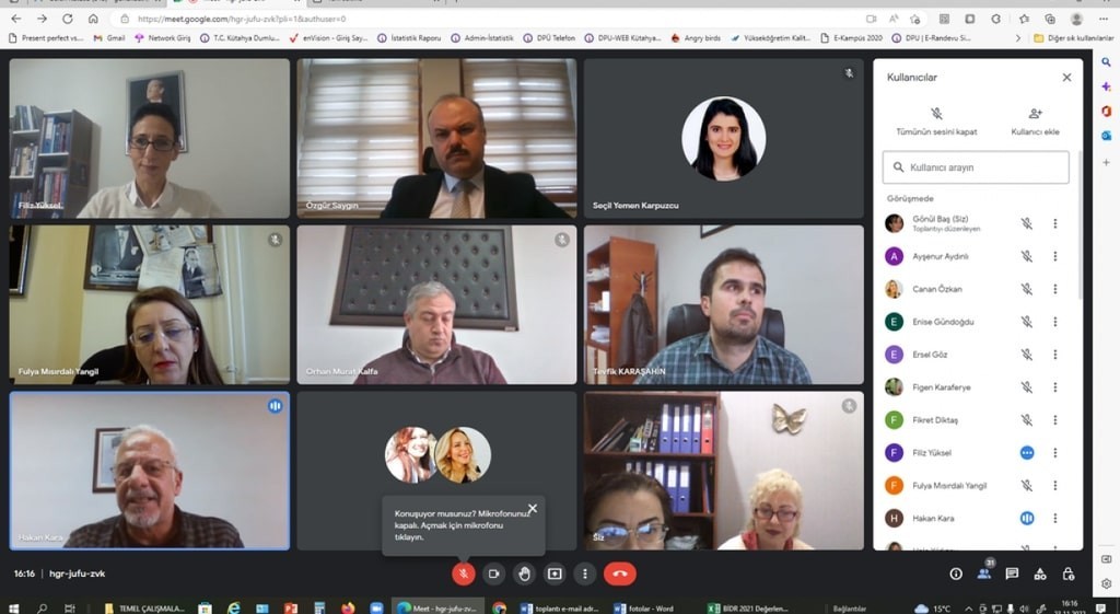 Dpüde Temel Kali̇te Çalışmaları İç Paydaş Toplantısı