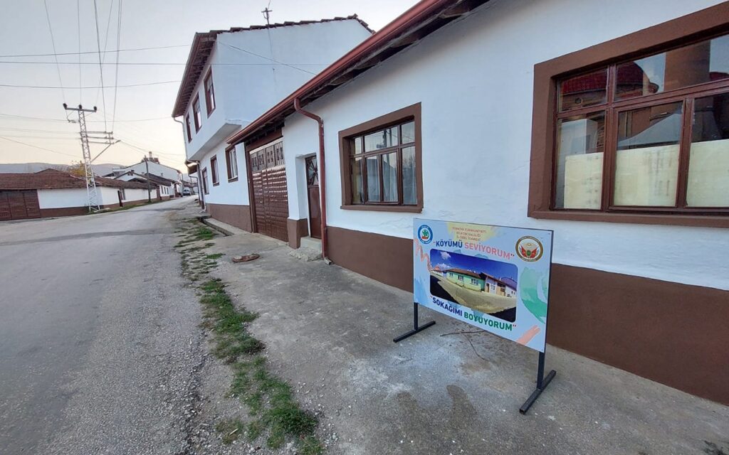 Kınık Köyünün Sokakları Göz Kamaştırıyor