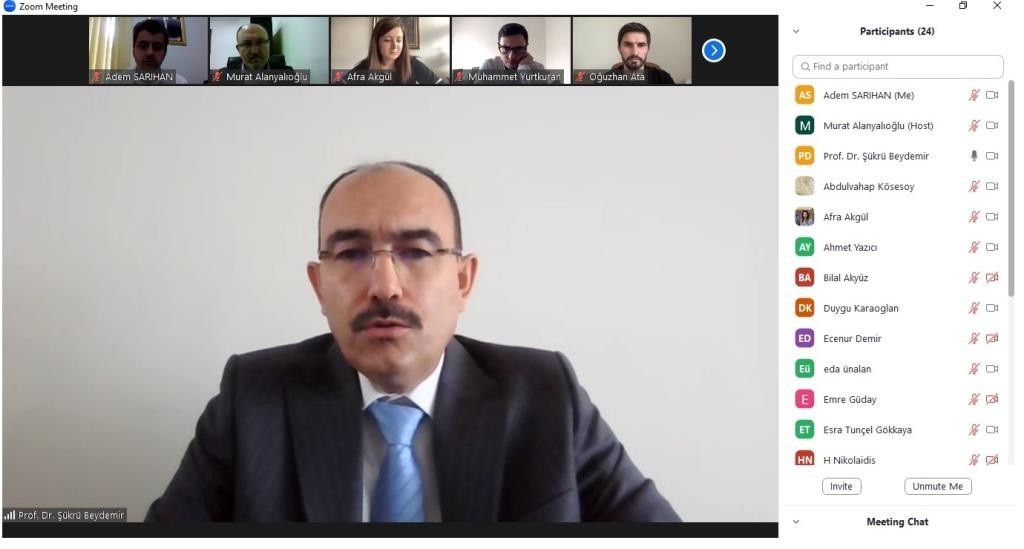 Li̇sansüstü Eği̇ti̇m Ensti̇tüsü Toplantısı Çevri̇m İçi̇ Olarak Yapıldı