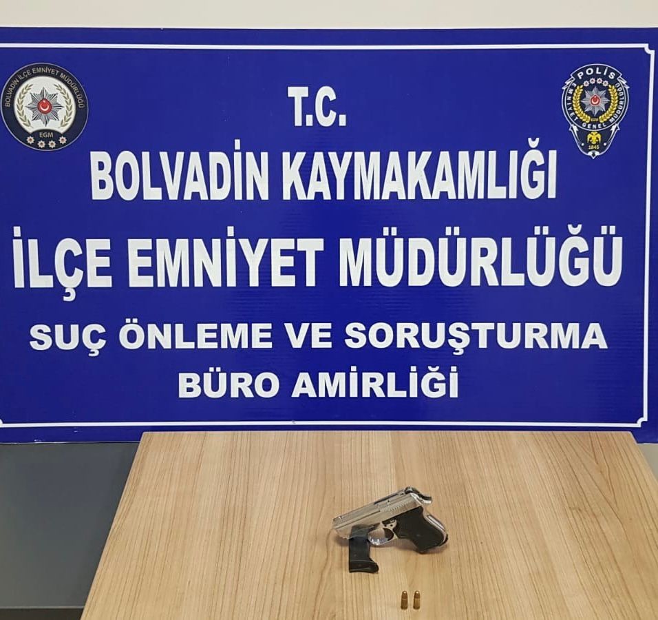 Mahalle Ve Çarşı Bekçi̇leri̇ Ruhsatsız Tabanca Ele Geçi̇rdi̇