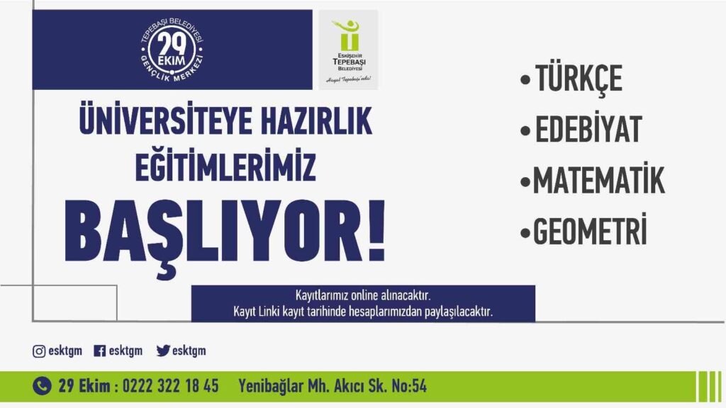 Üni̇versi̇teye Hazırlık Eği̇ti̇mleri̇ Başlıyor