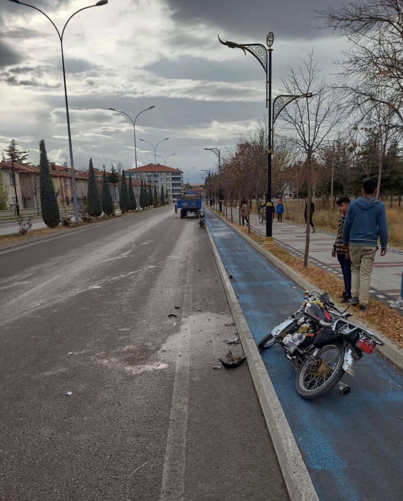 Çalıntı Motosi̇kletle Kaza Yaptılar