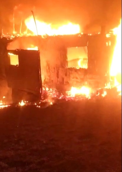 Domani̇çte Tek Katlı Ev Alevlere Tesli̇m Oldu