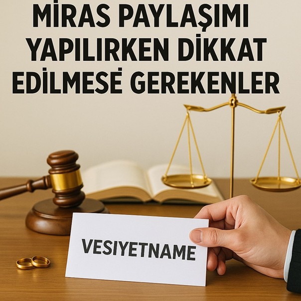 MİRAS PAYLAŞIMI YAPILIRKEN DİKKAT EDİLMESİ GEREKENLER