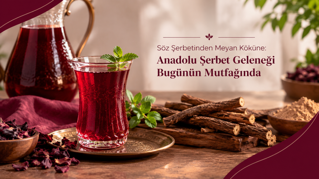 Söz Şerbetinden Meyan Köküne: Anadolu Şerbet Geleneği Bugünün Mutfağında