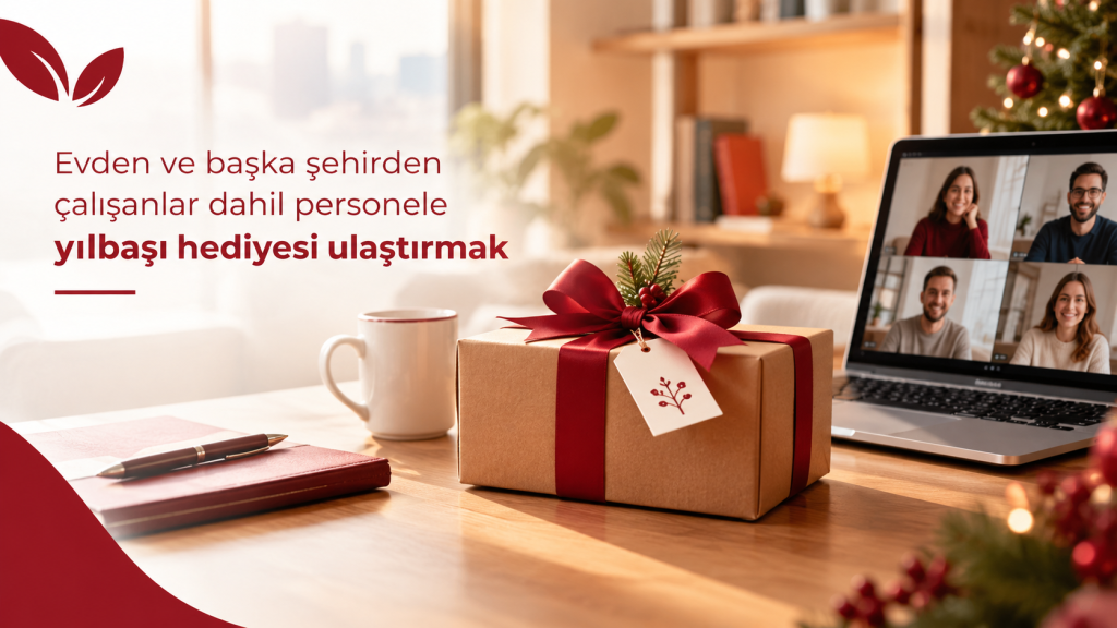 Evden ve başka şehirden çalışanlar dahil personele yılbaşı hediyesi ulaştırmak