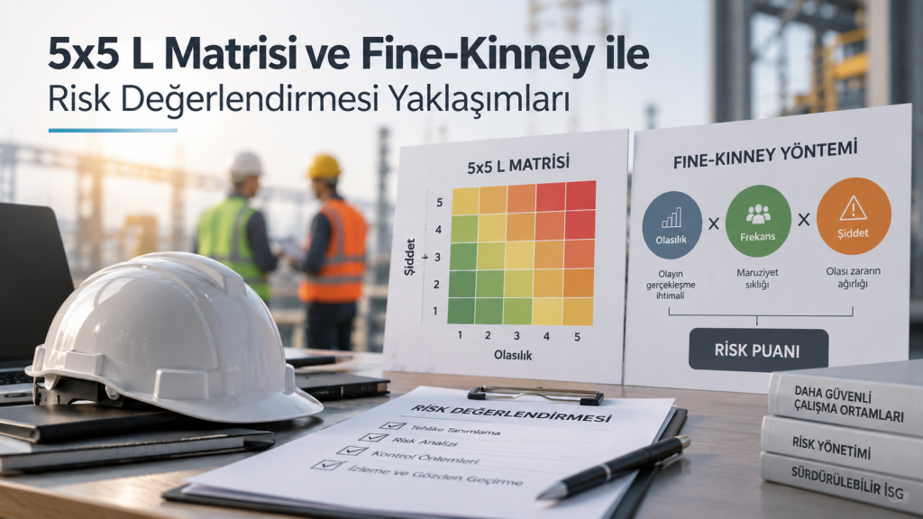 5×5 L Matrisi ve Fine-Kinney ile Risk Değerlendirmesi Yaklaşımları