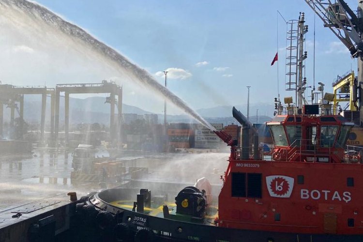 İskenderun’da soğutma çalışmaları sürüyor