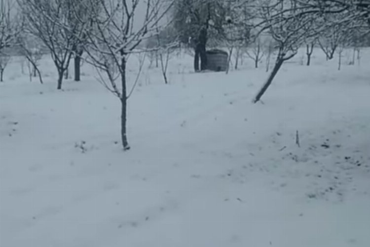 Bursa’nın dağ ilçesi Keles beyaza büründü