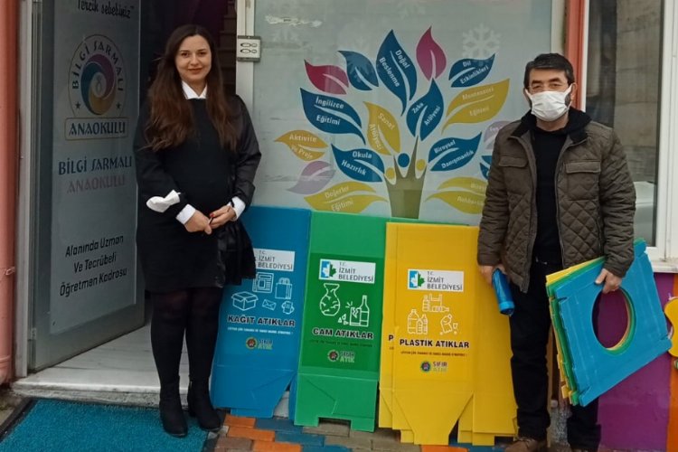 Kocaeli İzmit’te bir ayda 400 adet geri dönüşüm desteği
