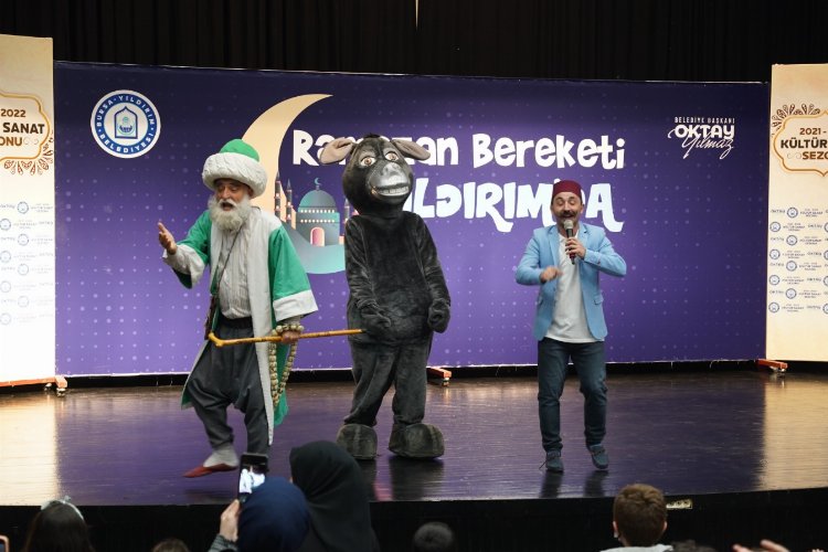 Bursa Yıldırım’da ‘Nasreddin Hoca’ hem eğlendirdi hem öğretti