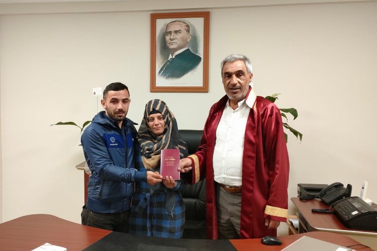 Bursa’da Mudanya Müftüsü yılın ilk nikahını kıydı