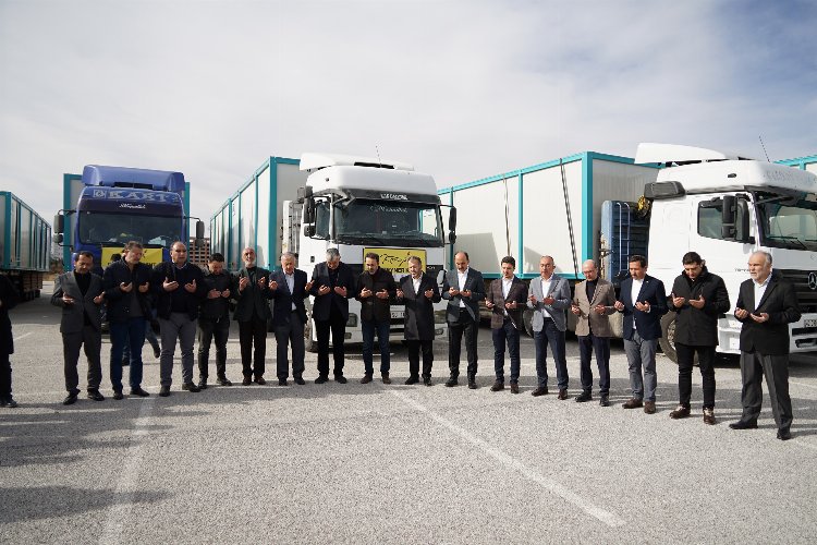 Konya’dan Hatay’a 10 tır yardım