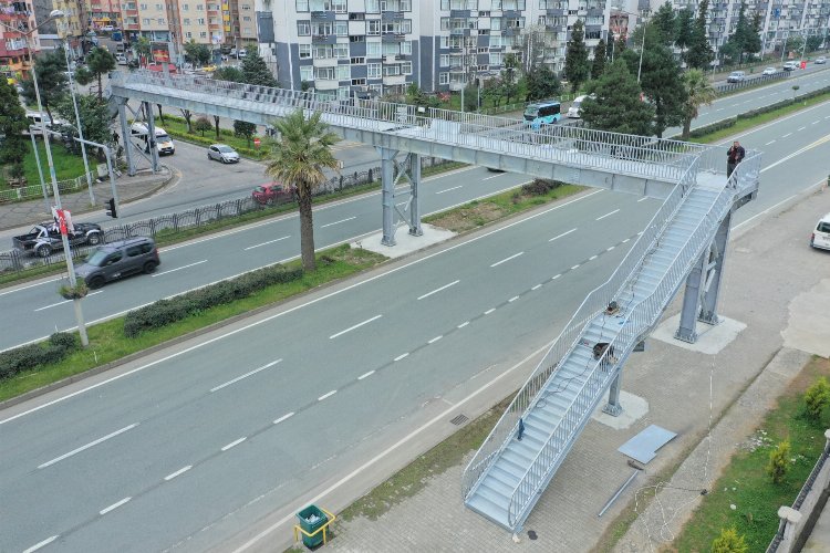 Rize’de otogar kavşağına yeni üst geçit