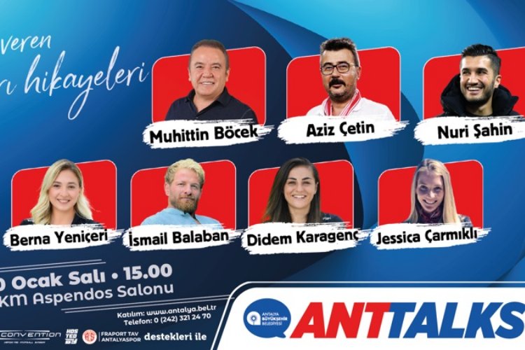 Antalya Büyükşehir’in ANTTALKS etkinliği başlıyor
