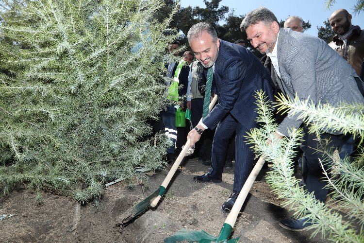 Kültür Başkenti Bursa’da fidanlar toprakla buluşuyor